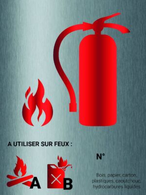 Panneau Classe de Feux AB - 150 x 200 mm