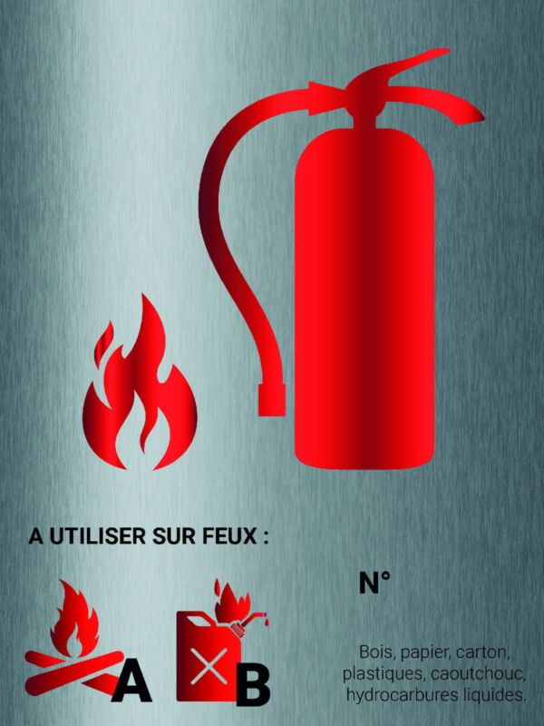 Panneau Classe de Feux AB - 150 x 200 mm