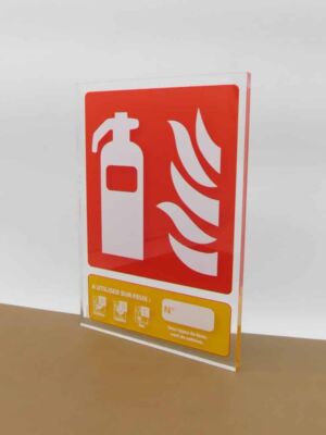 Panneau Classe de feux AB - 100 x 150 mm