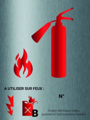 Panneau Classe de Feux B - 150 x 200 mm