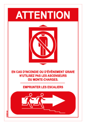 Consigne ascenseur droit - A5