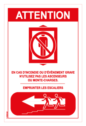 Consigne ascenseur gauche - Format A5