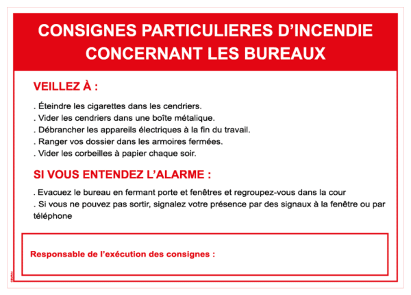 Consigne bureau - Format A4