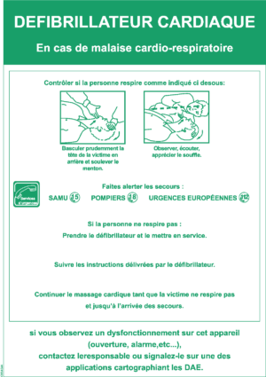 Consigne Utilisation Défibrillateur- Format A4