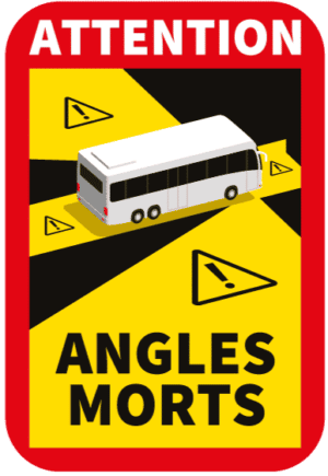 Etiquette angles morts bus