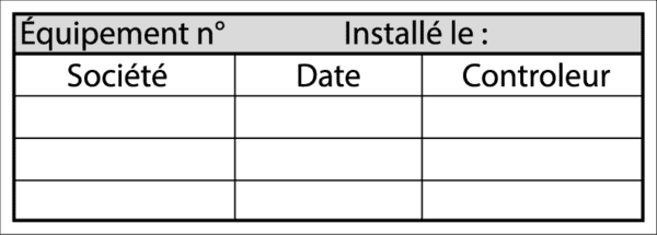 Étiquette Maintenance BAES - Format 70 x 25 mm