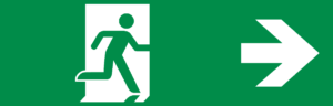 Étiquette Bloc de secours - Lot de 100 ex.