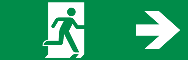 Étiquette Bloc de secours - Lot de 100 ex.