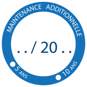 Étiquette de Maintenance Quinquennale Additionnelle - Ø 50 mm