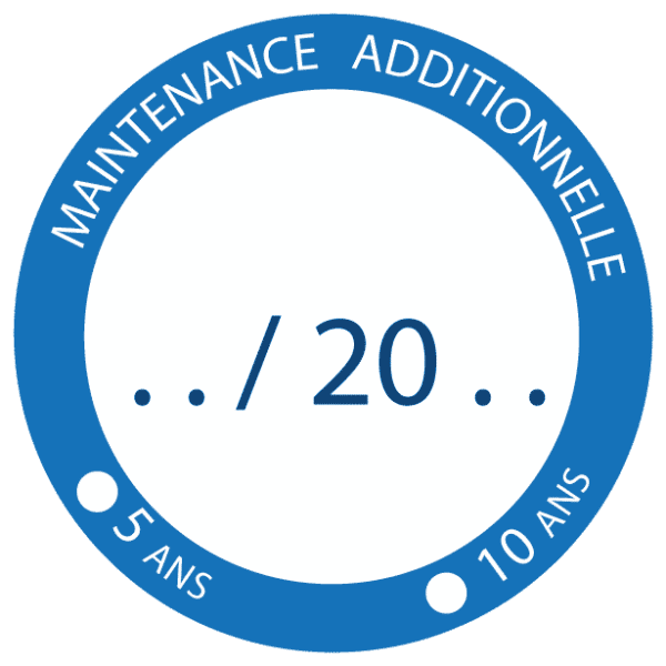 Étiquette de Maintenance Quinquennale Additionnelle - Ø 50 mm