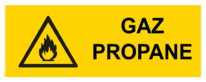 Panneau Gaz Propane - 200 x 80 mm
