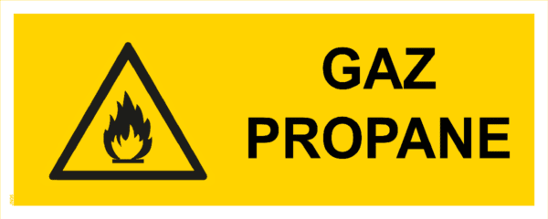 Panneau Gaz Propane - 200 x 80 mm