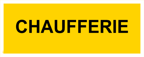 Panneau Chaufferie - 200 x 80 mm