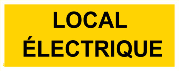 Panneau Local Electrique - 200 x 80 mm