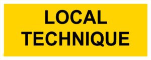 Panneau Local Technique - 200 x 80 mm