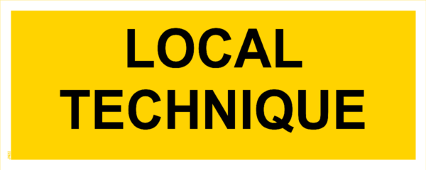 Panneau Local Technique - 200 x 80 mm