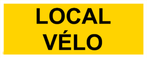 Panneau Local Vélo - 200 x 80 mm