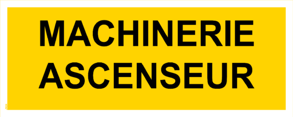 Panneau Machinerie ascenseur - 200 x 80 mm