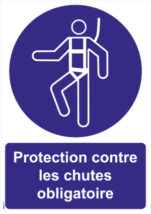 Panneau Protection contre les chutes obligatoire - A4
