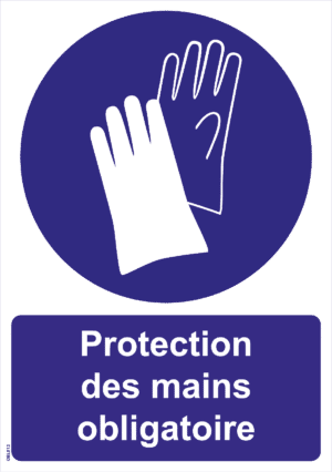 Panneau Protection des mains obligatoire - A5