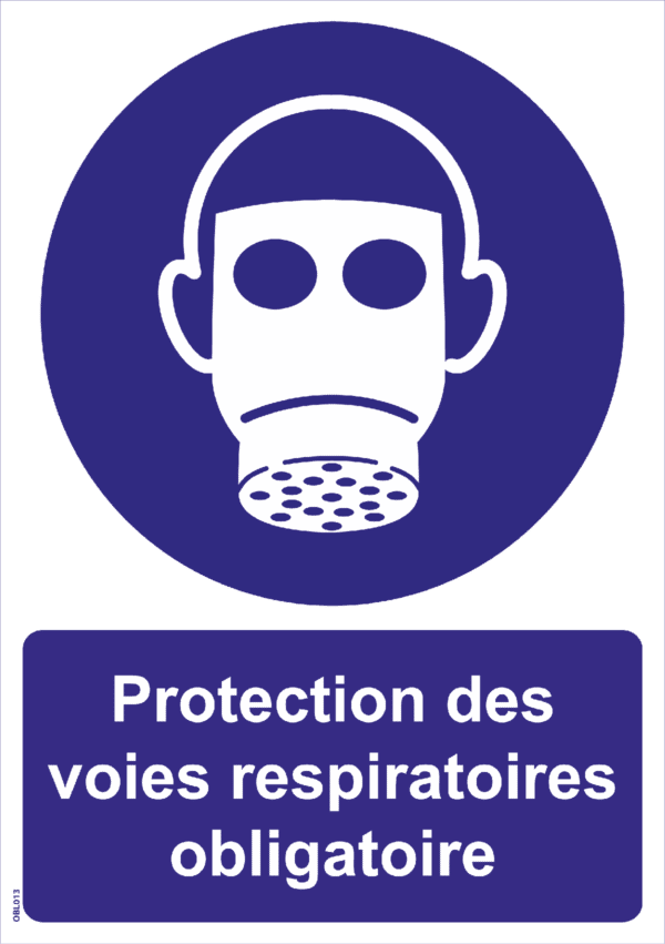 Panneau Protection des voies respiratoires obligatoire - A4