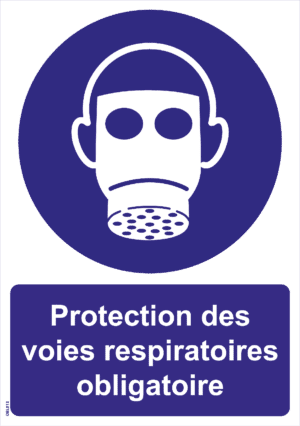 Panneau Protection des voies respiratoires obligatoire - A5