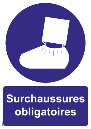 Panneau Surchaussures obligatoires - A4
