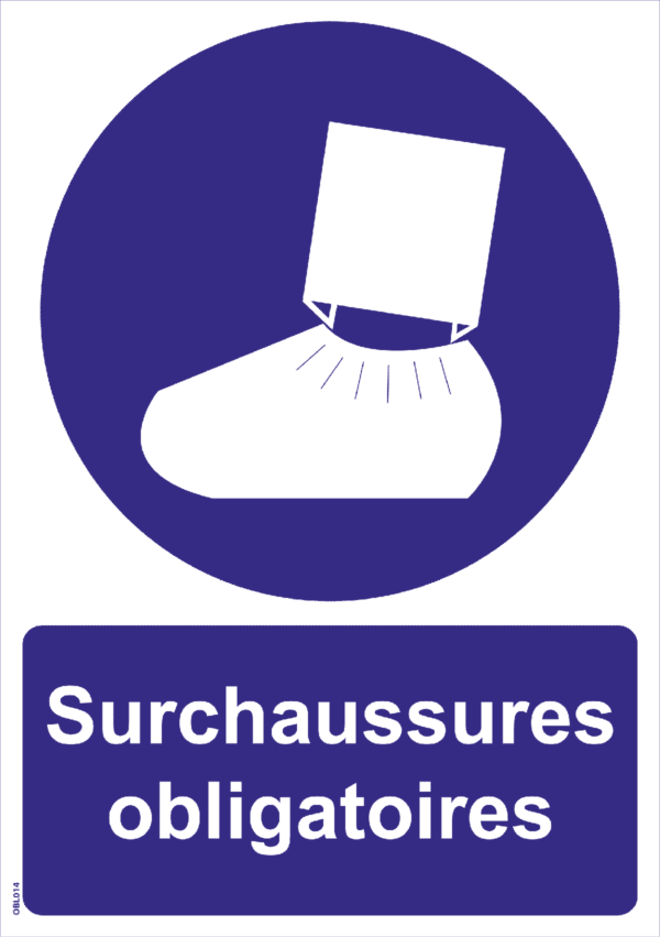 Panneau Surchaussures obligatoires - A4