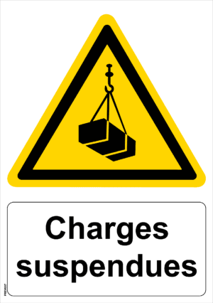 Panneau picto Charges Suspendues - A4