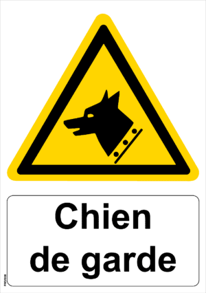 Panneau picto Chien de Garde - A4