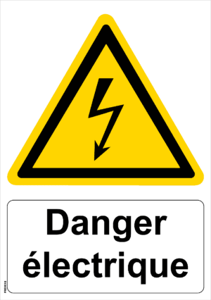 Panneau picto Danger électrique - A4