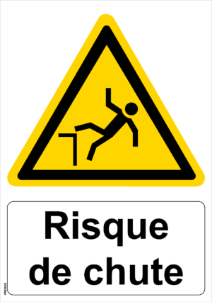 Panneau picto Risque de Chute - A4