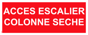 Panneau Accès Escalier Colonne Sèche - 200 x 80 mm
