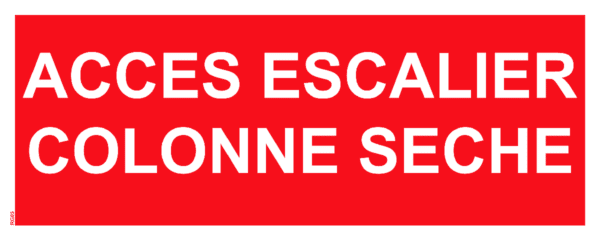Panneau Accès Escalier Colonne Sèche - 200 x 80 mm