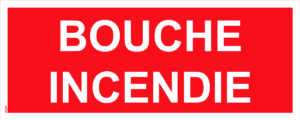 Panneau Bouche Incendie - 200 x 80 mm
