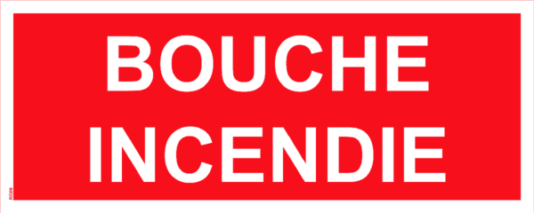 Panneau Bouche Incendie - 200 x 80 mm