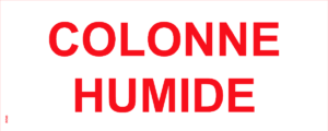 Panneau Colonne Humide - 200 x 80 mm