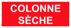 Panneau Colonne Sèche - 200 x 80 mm