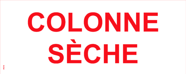 Panneau Colonne Sèche - 200 x 80 mm