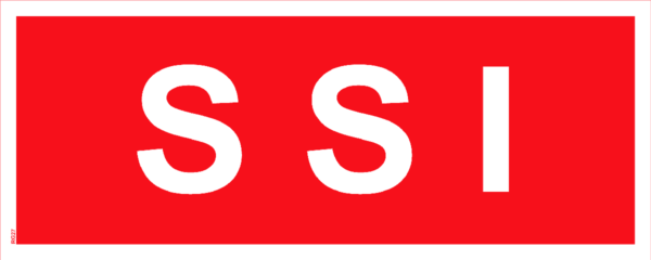 Panneau S S I - 200 x 80 mm