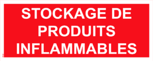 Panneau Stockage de produits inflammables - 200 x 80 mm