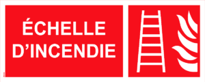 Panneau Echelle d'incendie - 200 x 80 mm