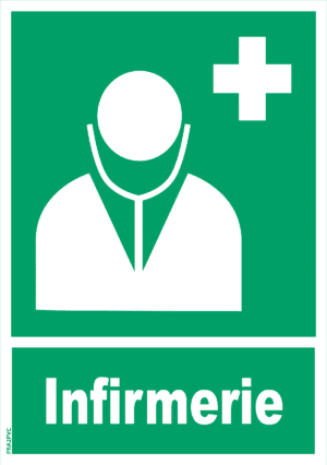 Panneau Infirmerie + Picto - A4