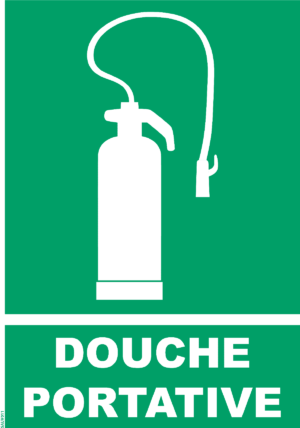 Panneau Douche portative + Picto - A4