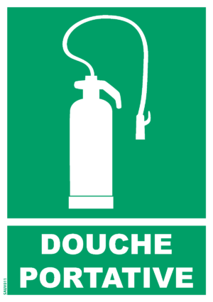 Panneau Douche portative + Picto -  A5