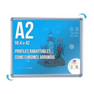 Cadre Clic-Clac - Coin Chromé - A2