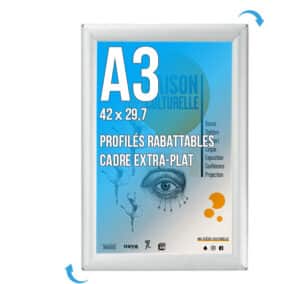 Cadre Clic-Clac - A3 - Aluminium