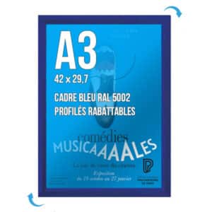 Cadre Clic-Clac - A3 - Bleu