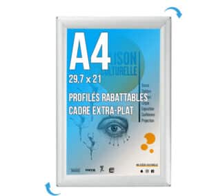 Cadre Clic-Clac - A4 - Aluminium