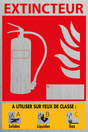 Panneau Dibond Alu Brossé Classe de Feux ABC - 100 x 150 mm